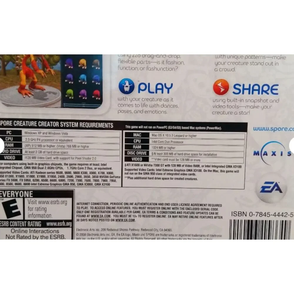 Spore Creature Creator (Windows/Mac, 2008)